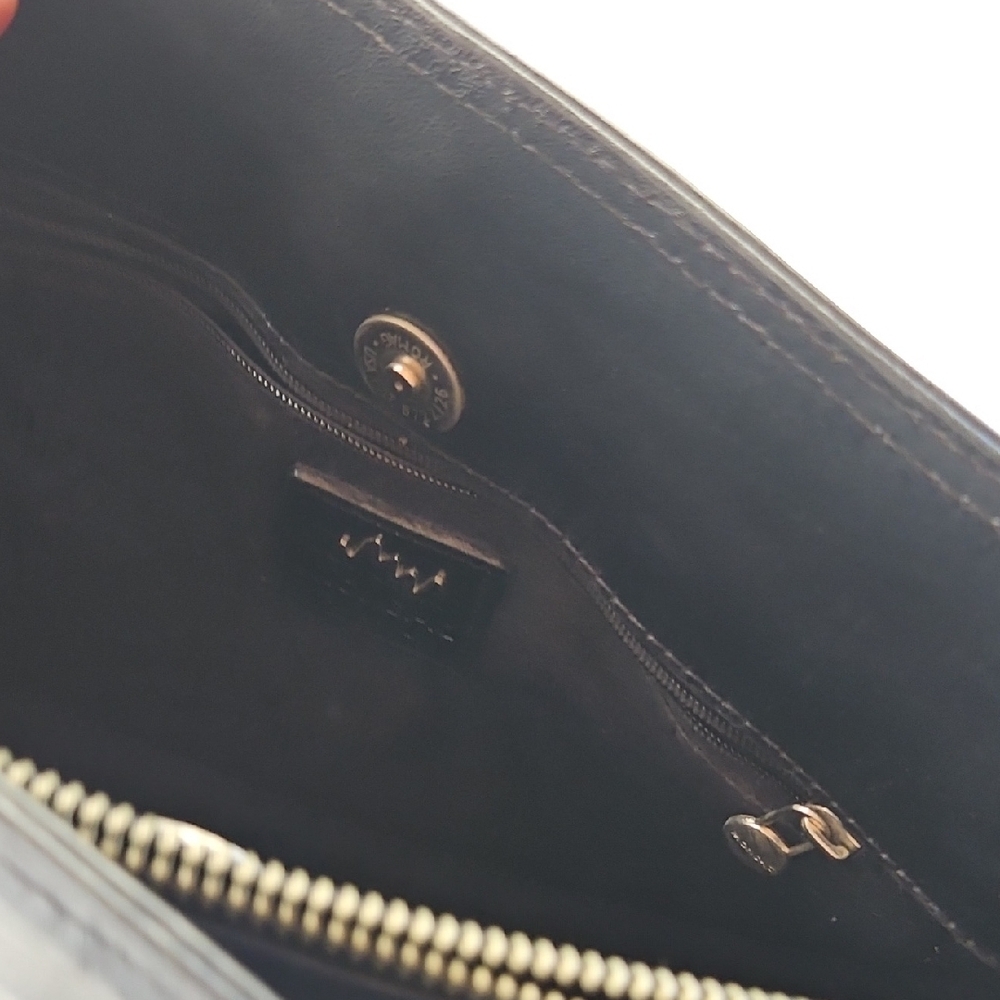 Monsac Original Black Leather Purse - Picture 7 of 8